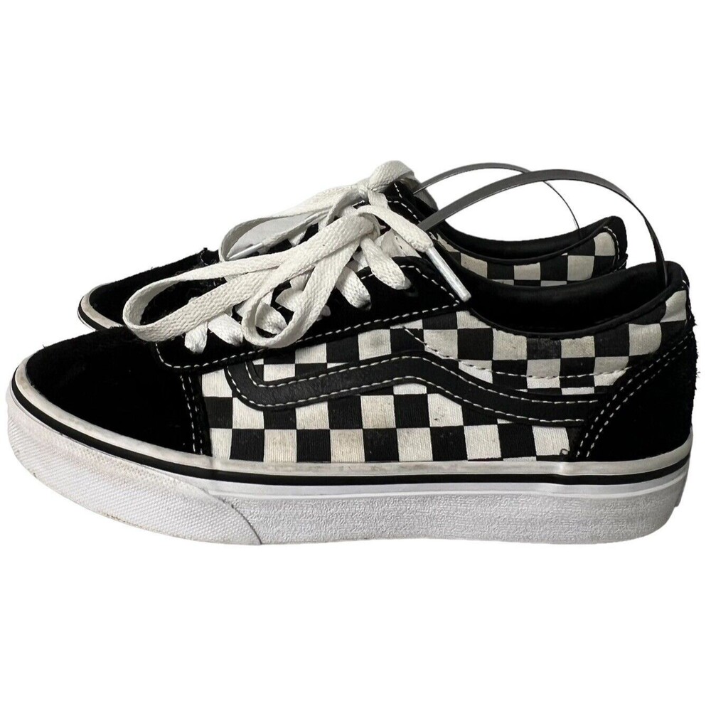 Vans Black and White Checkered Kids Sneakers